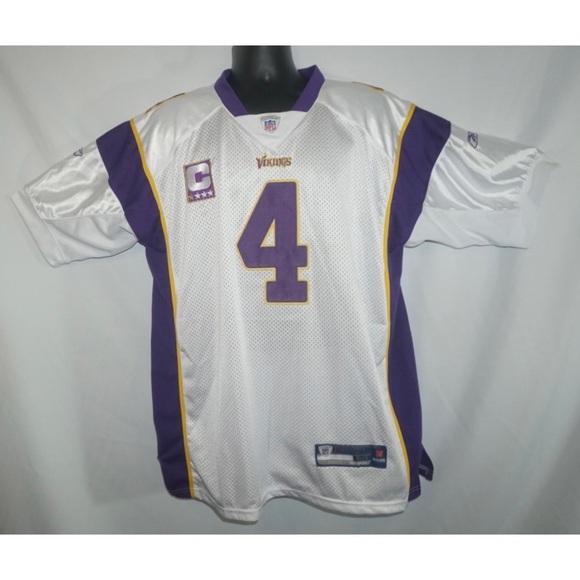 Minnesota Vikings Brett Favre Captain Reebok Jersey L